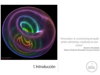 1. Introducción
Plasma Core by Stinging Eyes
https://www.flickr.com
“Innovation is connecting broadly
while rethinking cre...