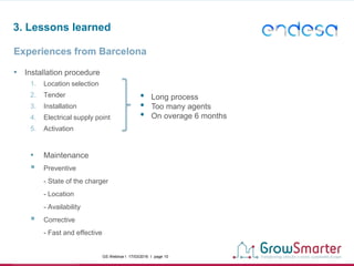 Experiences from establishing fast-charging stations in Barcelona