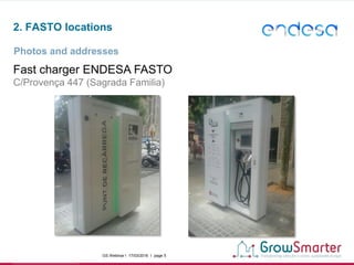 www.grow-smarter.eu GS Webinar I 17/03/2016 I page 5
2. FASTO locations
Photos and addresses
Fast charger ENDESA FASTO
C/P...