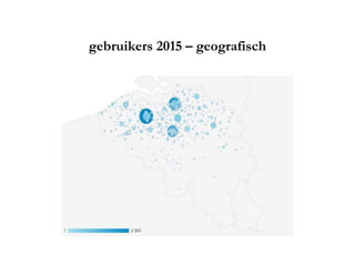 gebruikers 2015 – geografisch
 