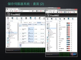 儲存伺服器系統：畫⾯面 (2)
 