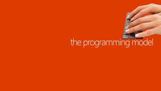 the programming model
 