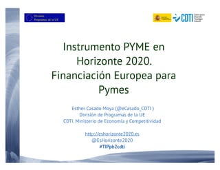 20160329 y 30 Instrumento PYME en Canarias