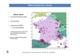 Estimation of macroseismic intensity in France | PDF