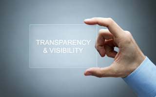 TRANSPARENCY
& VISIBILITY
 