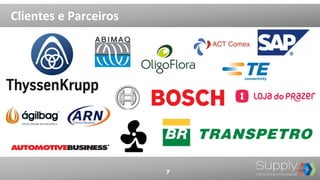 Clientes	
  e	
  Parceiros	
  
7
 