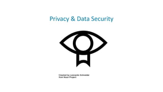 Privacy & Data Security
 