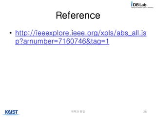 Reference
• http://ieeexplore.ieee.org/xpls/abs_all.js
p?arnumber=7160746&tag=1
제목과 동일 28
 