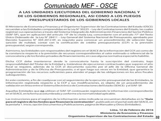 Comunicado MEF - OSCE
32
 