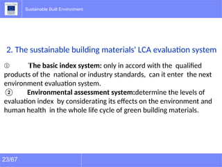 Comprehensive Guide to Sustainable Building Materials and Life Cycle ...