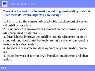 Comprehensive Guide to Sustainable Building Materials and Life Cycle ...