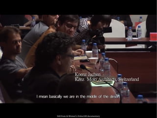 Still from Ai Weiwei's Ordos100 documentary
 