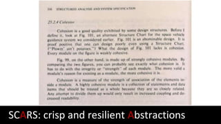 SCARS: crisp and resilient Abstractions
 