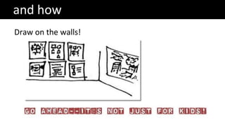 and how
Draw on the walls!
 
