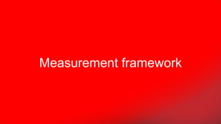 Measurement framework
 