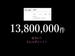 なうい！
トレンディー！！
 