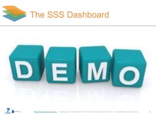 http://Learning-Layers-eu
The SSS Dashboard
15
 