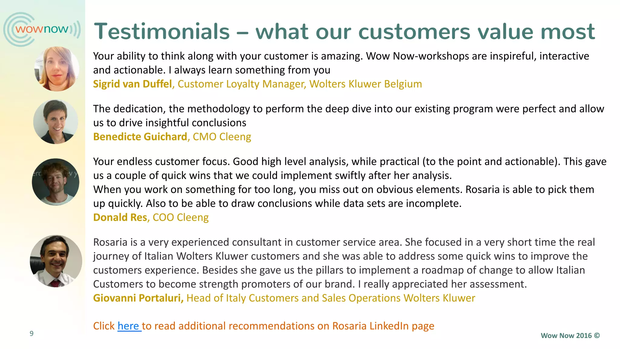 Eileen Racca Wow Now overview: why, what & how | PDF