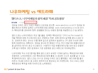 BLT patent & law firm
나우마케팅 vs 애드라떼
13
 