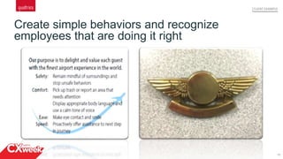15
Create simple behaviors and recognize
employees that are doing it right
CLIENT EXAMPLE
 
