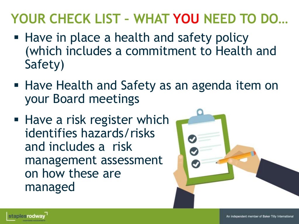 The Health and Safety at Work Act 2015
