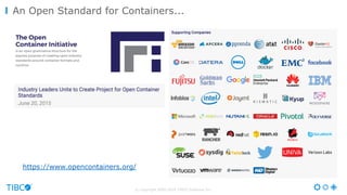 Microservices, Containers, Docker and a Cloud-Native Architecture in the Middleware World 