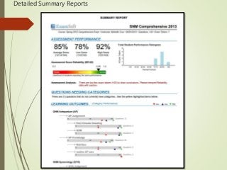 Detailed Summary Reports
 