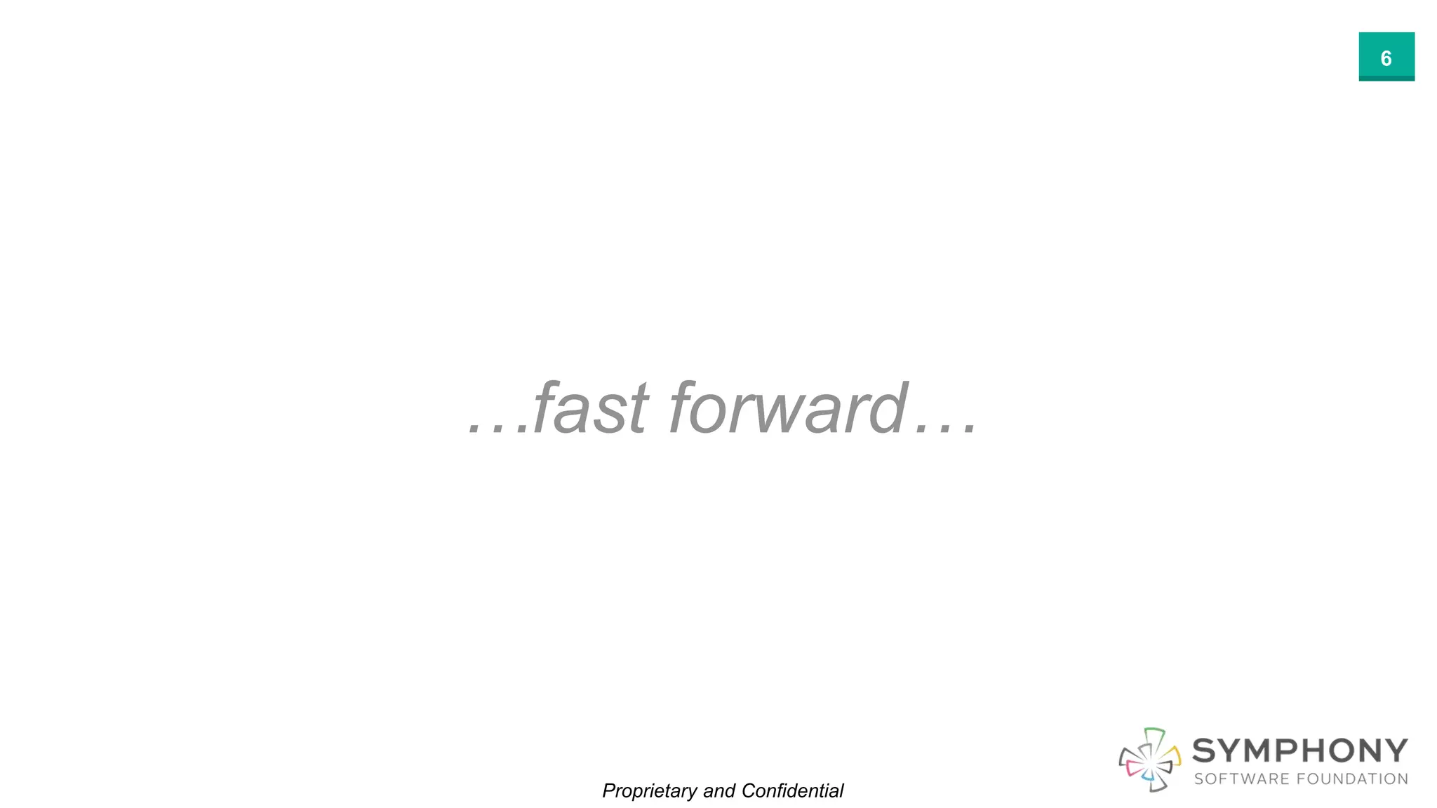 Proprietary and Confidential
…fast forward…
6
 