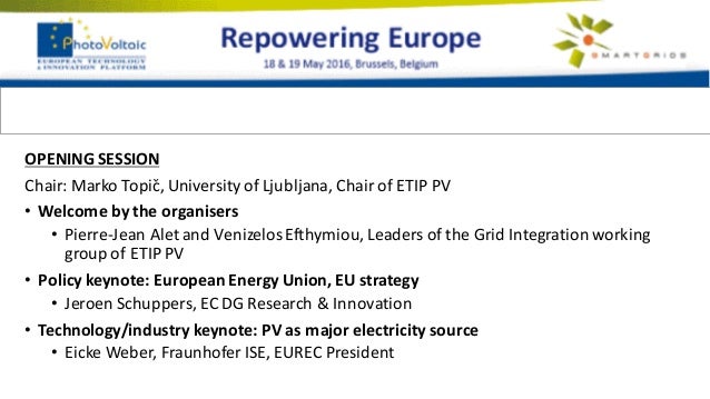 Etip Pv Conference Photovoltaics Centre Stage In The