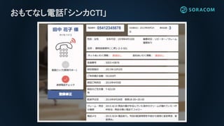 おもてなし電話「シンカCTI」
 