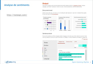 © 32
Analyse de sentiments
http://toneapi.com/
 
