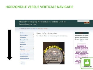 HORIZONTALE VERSUS VERTICALE NAVIGATIE
 