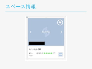 スペース情報
 