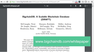 www.bigchaindb.com/whitepaper
 