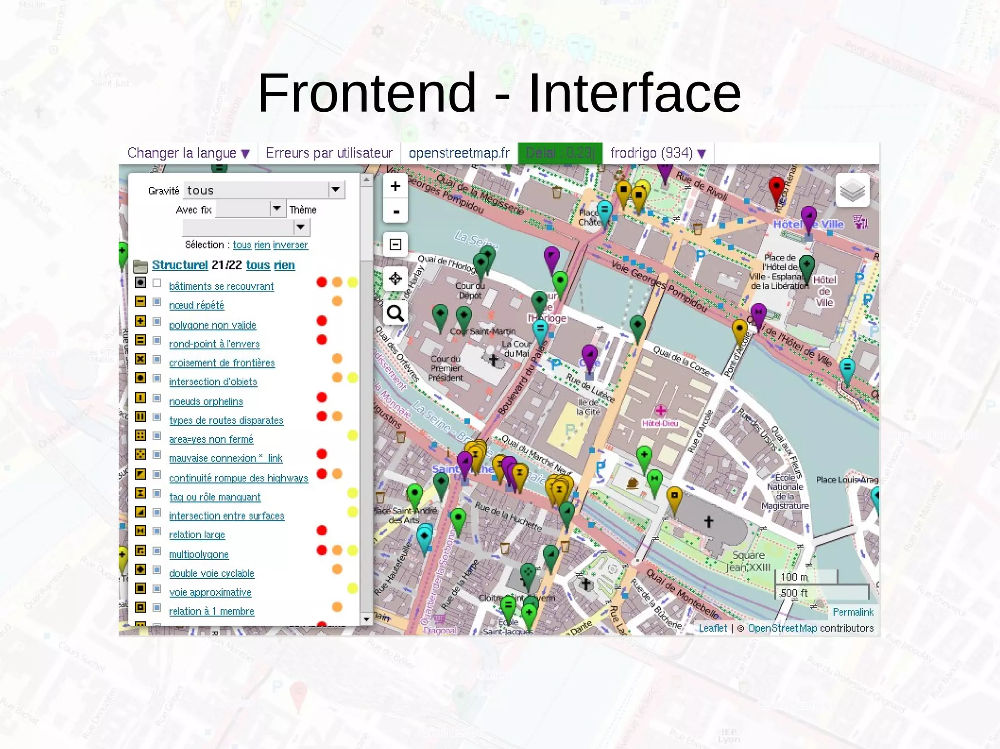 Frontend - Interface
 