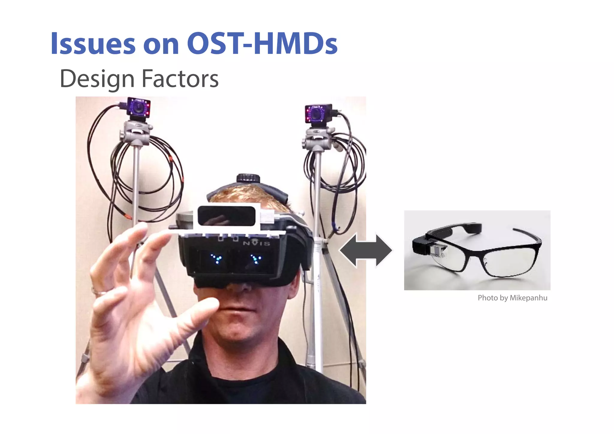 Issues on OST-HMDs
Design Factors
Photo by Mikepanhu
 