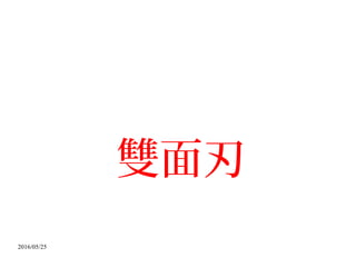 2016/05/25
雙面刃
 