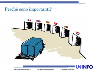  (in)Sicurezza SCADA | Parma 25 maggio 2016  | Mimmo Squillace
Perchè sono importanti?
 