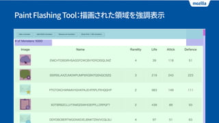 PaintFlashingTool：描画された領域を強調表示
 