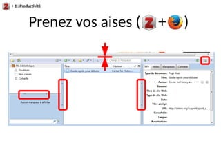 Prenez vos aises ( + )
+ 1 : Productivité
 