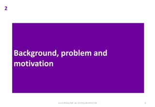 Background, problem and
motivation
2
Journal Ranking JWB - doi: 10.1016/j.jwb.2016.01.006 5
 
