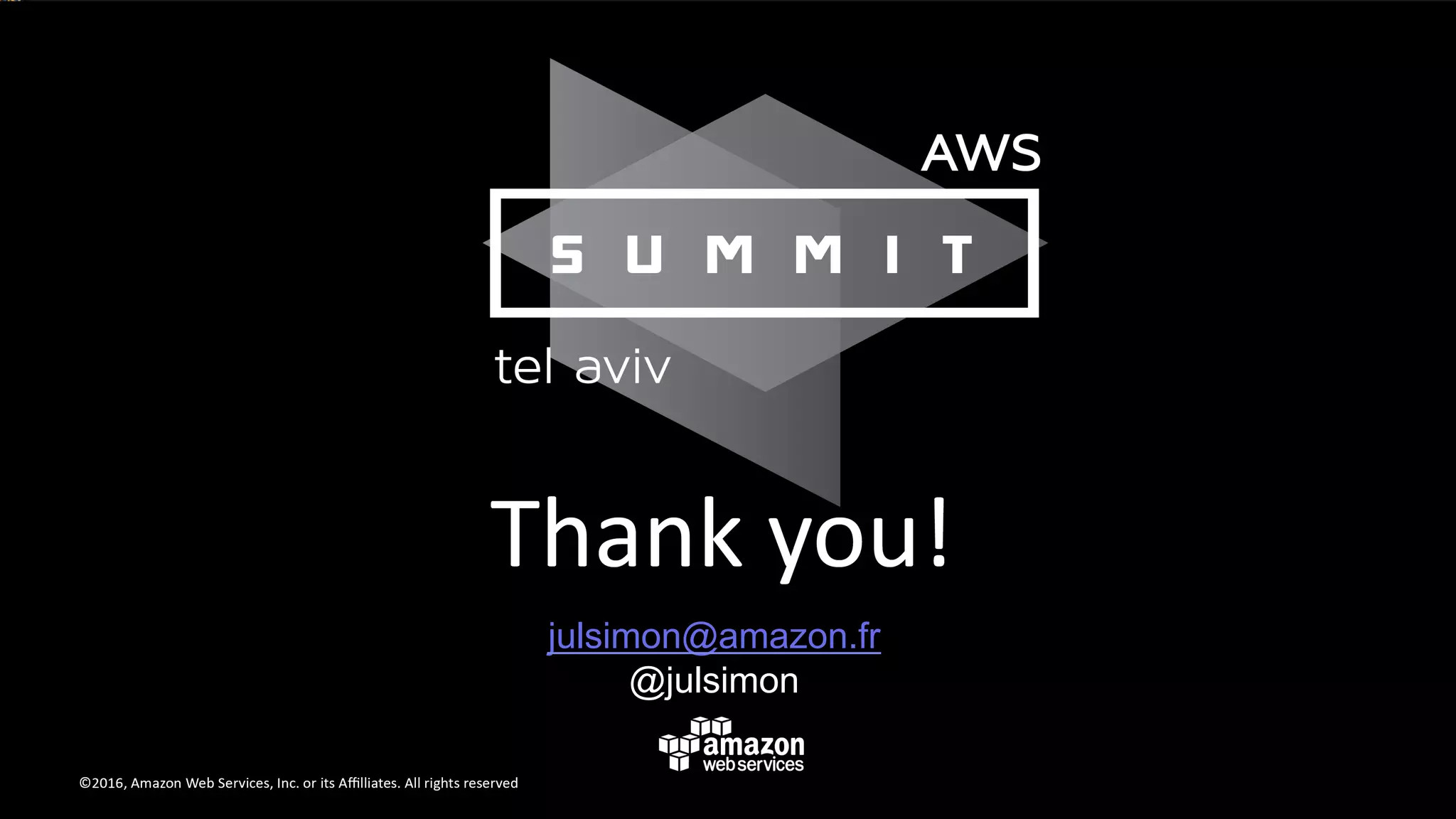 julsimon@amazon.fr @julsimon 