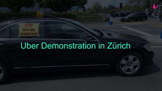 Uber Demonstration in Zürich
 