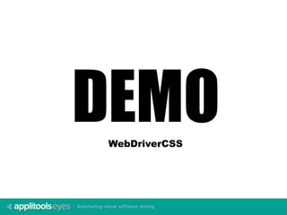 DEMOWebDriverCSS
 