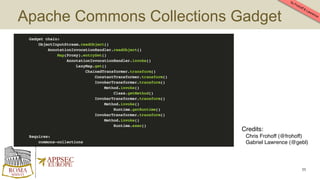 Surviving the Java Deserialization Apocalypse // OWASP AppSecEU 2016 | PDF
