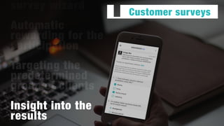 Social media engagement
Share your
business with
your clients'
friends too.
 