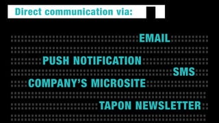  
Automated email
reporting  
(weekly & monthly)
Analytics
 