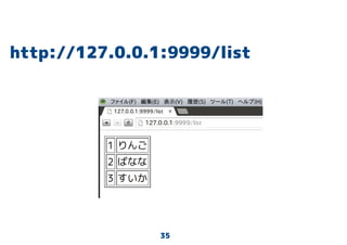 35
http://127.0.0.1:9999/list
 