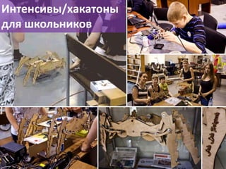 Интенсивы/хакатоны
для школьников
 
