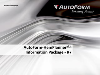 AutoForm Hydro, PDF, Simulation
